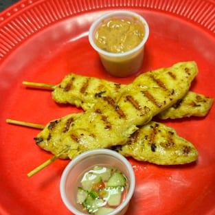 A6 Chicken Satay.