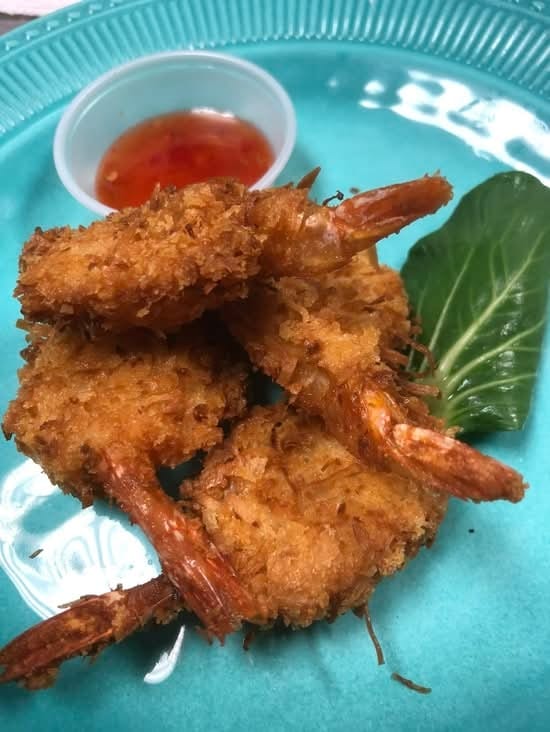 Coconut Jumbo Shrimp N French Fries.